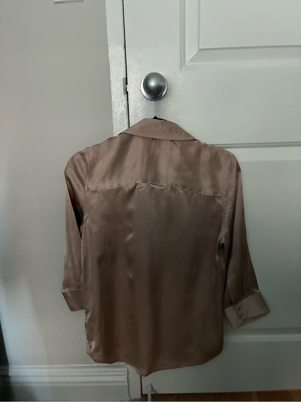 L’AGENCE Satin Button-Down Blouse - Picture 5 of 6